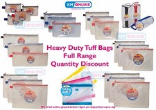 Tiger Heavy Duty Reinforced Zipper File Wallet - Strong Multi-Purpose Tuff Bags