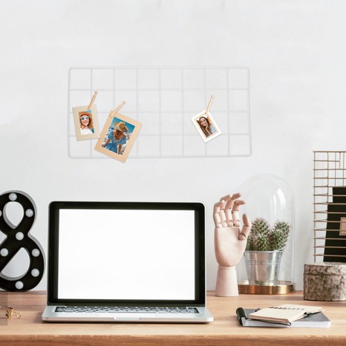 Wire Wall Grid Panel for Photo Display DIY Iron Picture Frames DIY Photo Grid - Picture 6 of 12