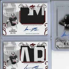 2016 Leaf Trinity Aaron Burbridge Logo Patch Red Foil Auto RC 1/25 49ers