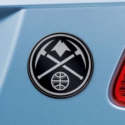 DENVER NUGGETS - CHROME AUTO EMBLEM - 3'' X 3''
