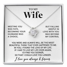 To My Wife Necklace, Anniversary Gift For Wife, Wife Birthday, Gift For Wife