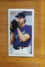 2002 Topps 206 Piedmont Black #195B Randy Johnson Purple Jsy Diamondbacks Mini