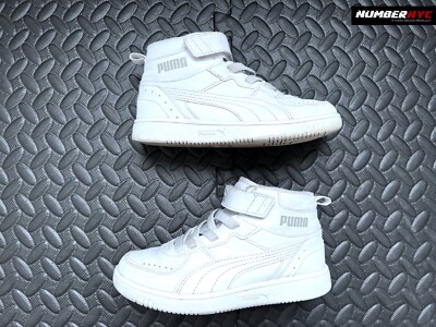 Puma Rebound Joy Little Kid 'White Limestone' 374688-07 Kids Shoes Size 13C