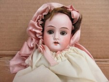 Vintage Doll Head Bisque Germany Mabel 14/0 with Wig