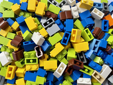 50x Lego Classic 1 x 2 Building Blocks - Assorted Colors