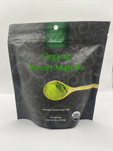 Nutri-Hütte Bio süßer Matcha Premiumqualität grüner Tee 16 Unzen USDA Bio - NEU