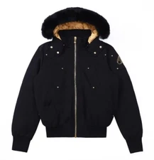 Winter New Moose Knuckles Gold _Scissors Down Cotton Hoodie Jacket Men Women