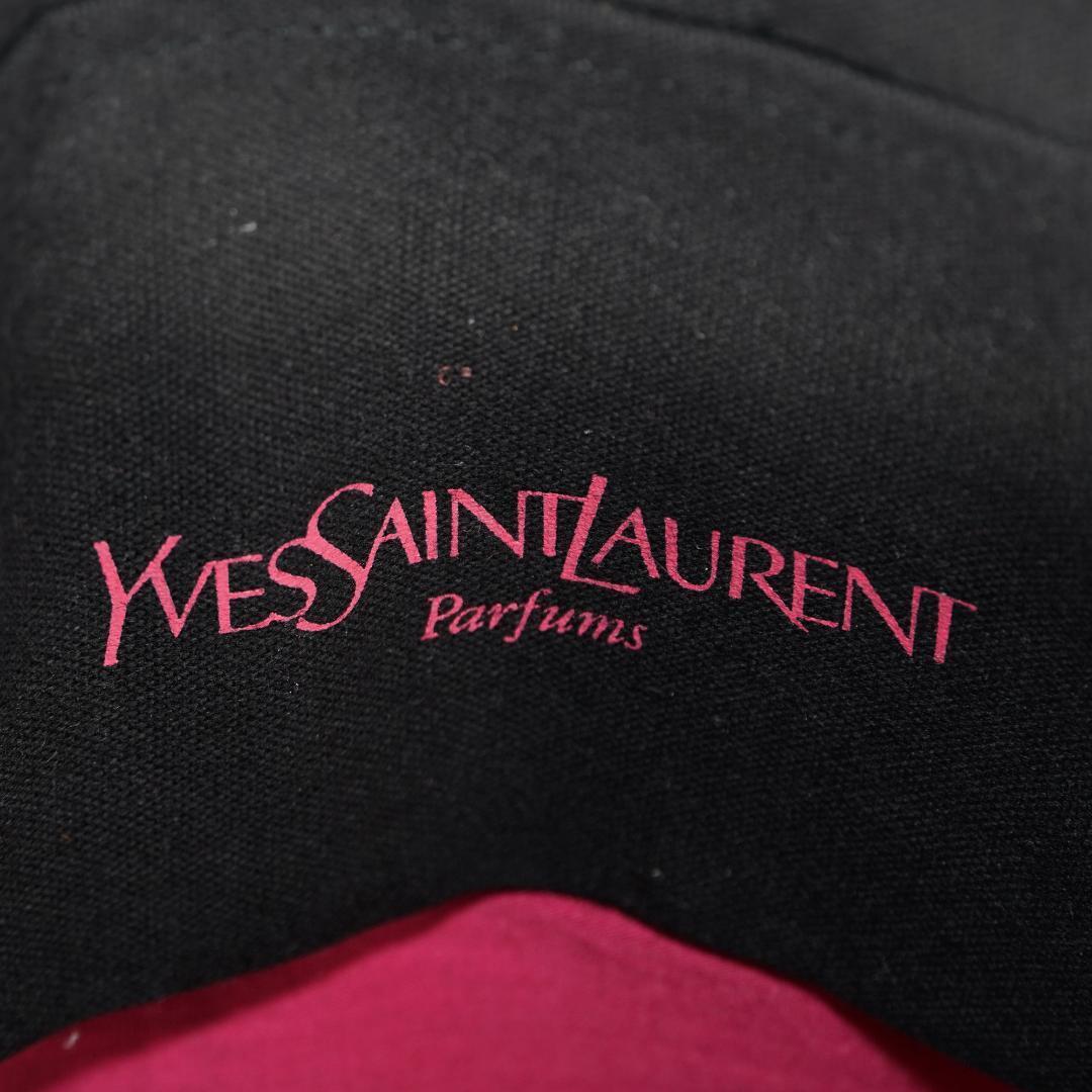 Borsa tote YSL nera Yves Saint Laurent con nastro logo tela 25298648016