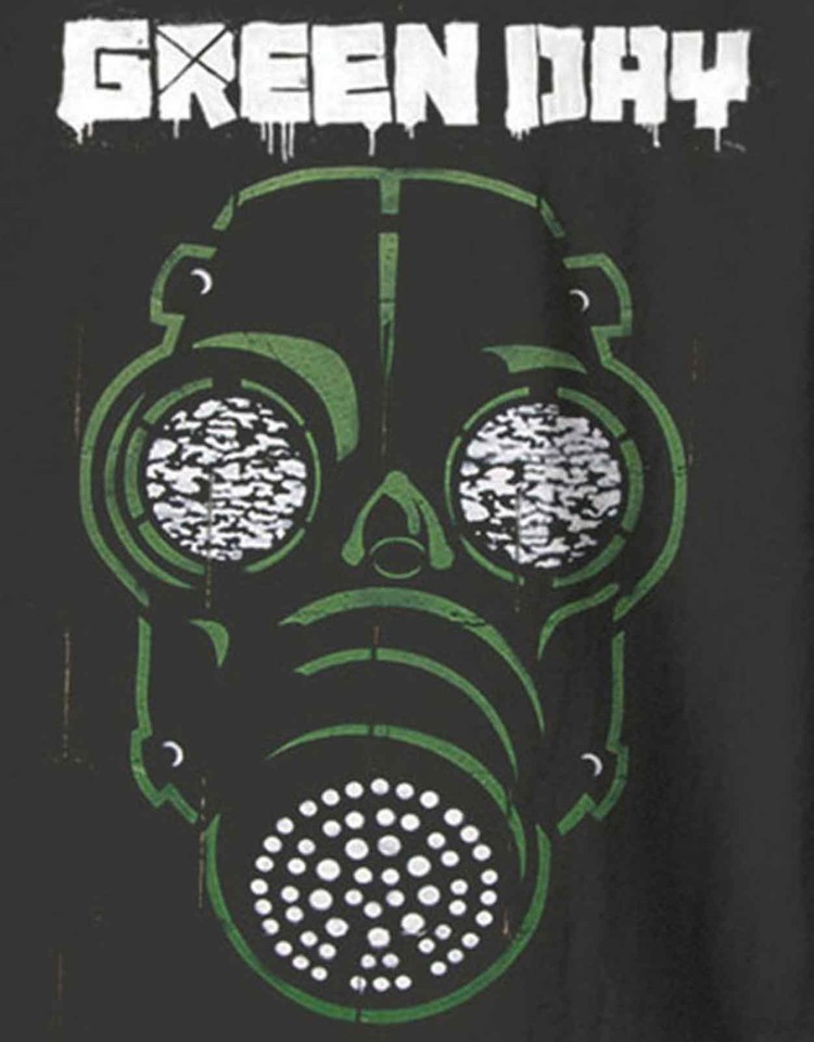 Green Day Gas Mask T Shirt eBay