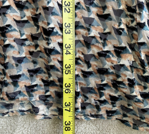 Marc By Marc Jacobs Puzzle Print Devore Velvet Dress Vintage Rose Multi Size 8 - Picture 16 of 17