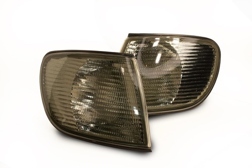 2 PAIRS DEPO Smoked AND TYC Clear Corner Lights for 1995-1997 AUDI A6 - Picture 2 of 6