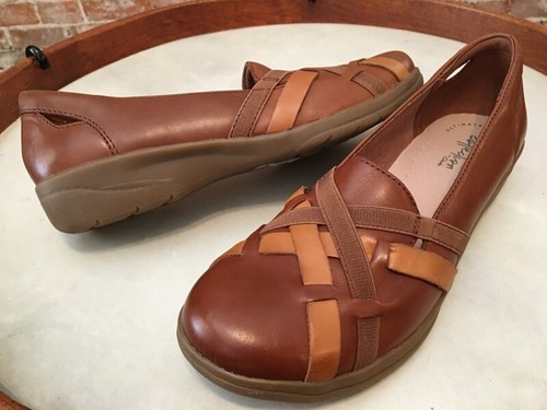 Clarks Mahogany Brown Leather Slip-on 