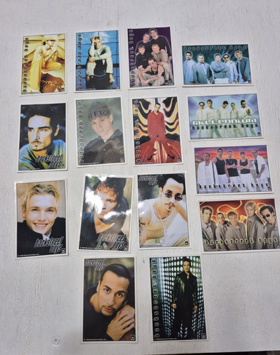 Vintage 1999 Backstreet Boys Lot Set of 15 Vending Machine Stickers Boy Band