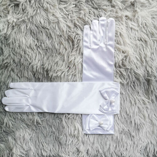Stretch Satin Extra Long Gloves Wrist Elbow Opera Evening Party Fancy Costume - Picture 25 of 34