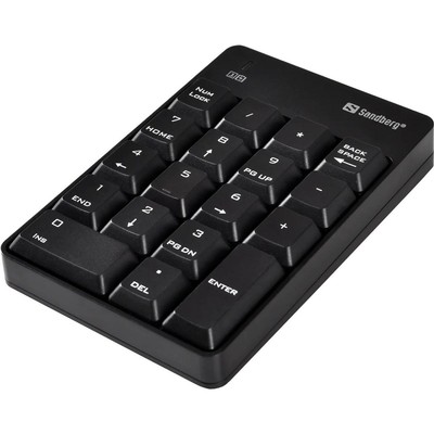 SANDBERG WIRELESS NUMERIC KEYPAD 2 630-05 bluetooth schwarz (5705730630057)