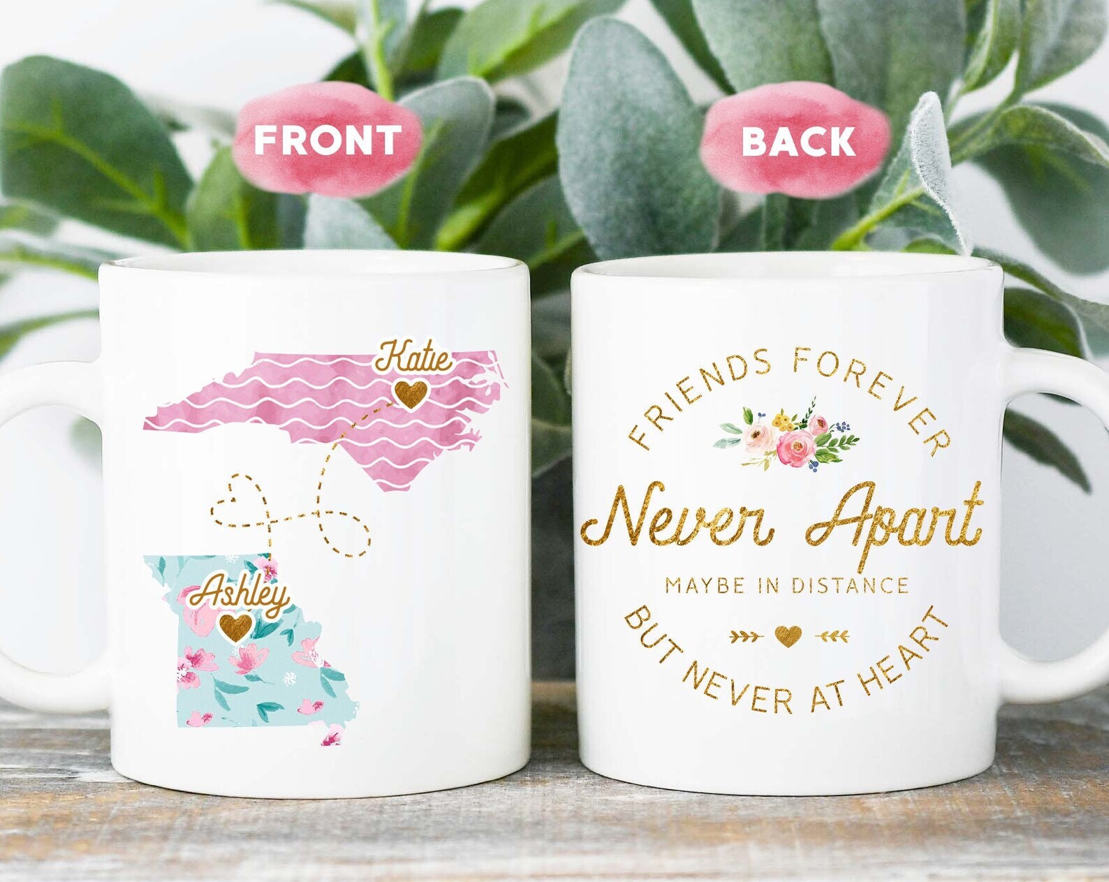 Long Distance Friendship Mug Best Friend Mug Going Away Gift For Friend Forever