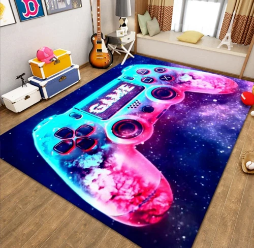 Kinder Teppich 3D Gamer Controller Teppich Schlafzimmer Bodenmatte Fußmatten Neu - Bild 9 von 25