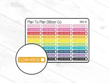 1994-19~~Clean House Planner Stickers.