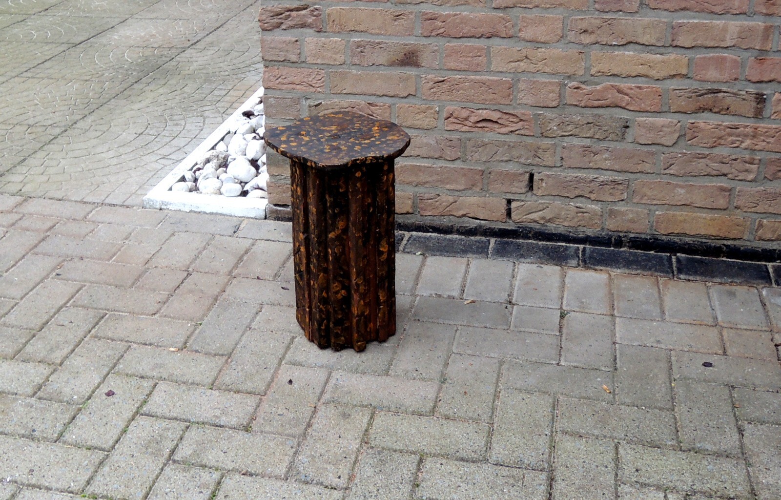 BAUMSTAMM,HOCKER, SAEULE,HOLZ,BLUMENSTAENDER,DEKO,DEKOMATERIAL NEU