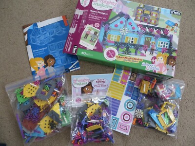 SUPER KNex Mighty Makers Home Designer architect building set - Brianna & Sophia