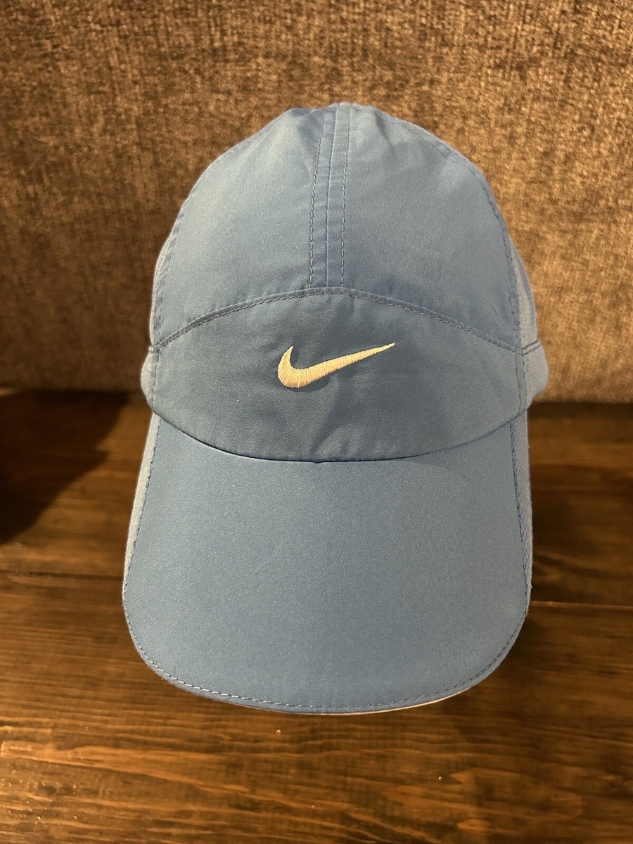 Nike Featherlight Hat Cap Womens Bright Blue Panel Golf Tennis