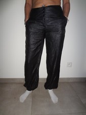 Pantalon large / wide leg plissé - Marron - Grandes tailles - Femme