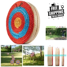 Elegant Handmade Straw Archery Target - 20in 5-Layer Design for Recurve Bows
