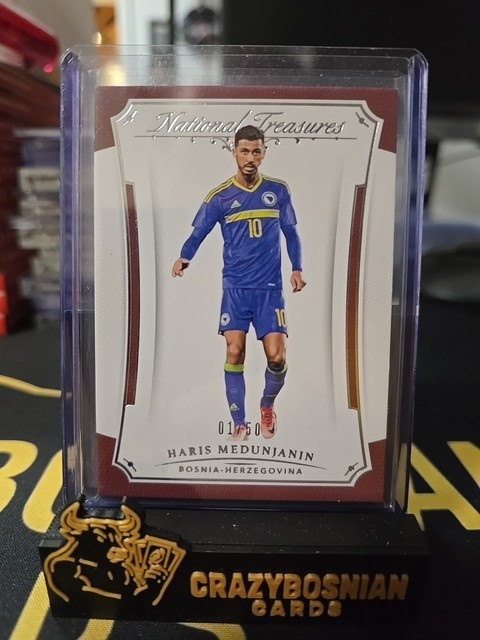 Panini National Treasures Haris Medunjanin Bosnien Herzegowina 1/50