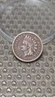 1860 Rounded Bust Indian Head Cent Penny VG/F Light Porosity                D338