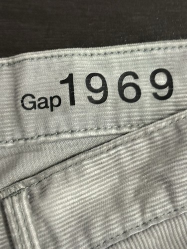GAP 1969 DAMEN HOSE GRÖSSE 29R SEXY BOYFRIEND COUPE GRAU ZWEIFARBIG KORD - Bild 6 von 12