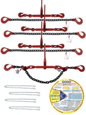 Zurrkette 2-teilig 6mm Zurrkraft:22kN (2,2t) Länge:3,5m Spannkette SET:4Stück