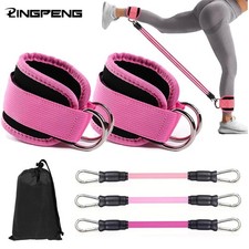 Ankle Resistance Bands Set for Gym  Yoga   Elastic Bands for Men Women