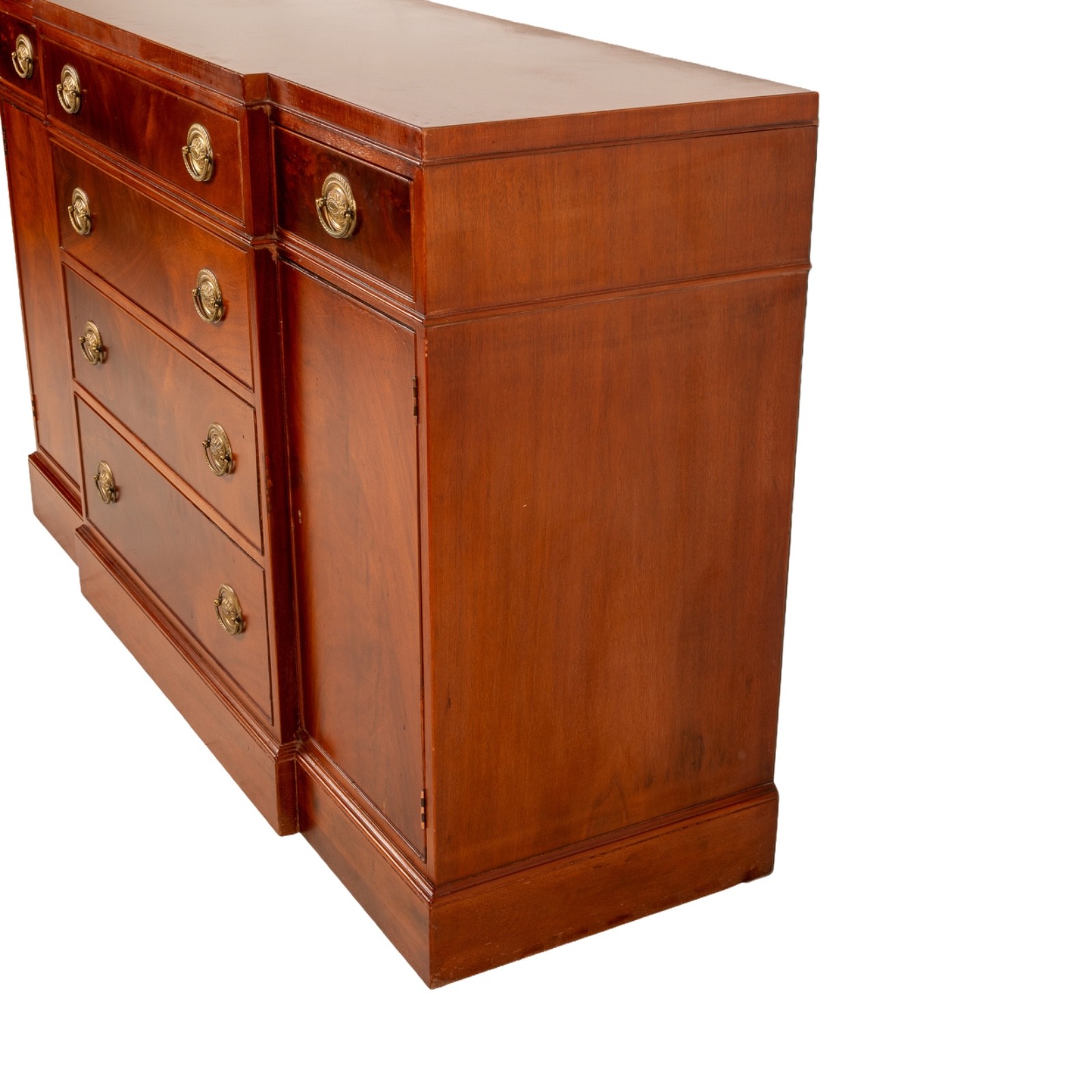 Baker Furniture Historic Charleston 4-Door Buffet; Mahogany Veneers & Inlay