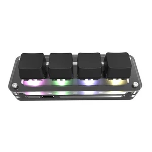 RGB Clavier de jeu Macropad mécanique Programmation Macro personnalisé Knob clavier