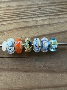 (Set of 6) Trollbeads Retired 2021 Sunshine Vibes Summer Kit