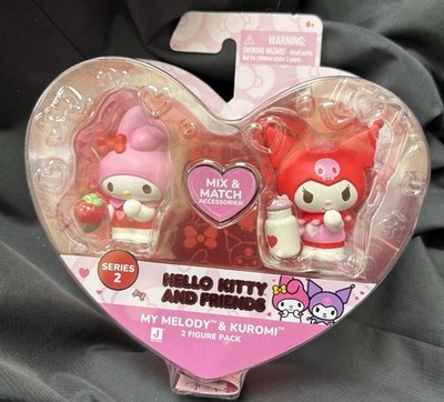 Jazwares Hello Kitty My Melody & Kuromi Valentine's Day 2-Figure Pack -Series 2