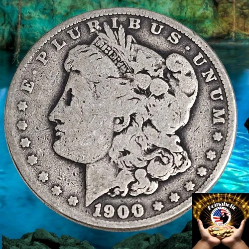 1900 S Morgan Silver Dollar $1 Very Good Semi-key Date, Pulled From Storage