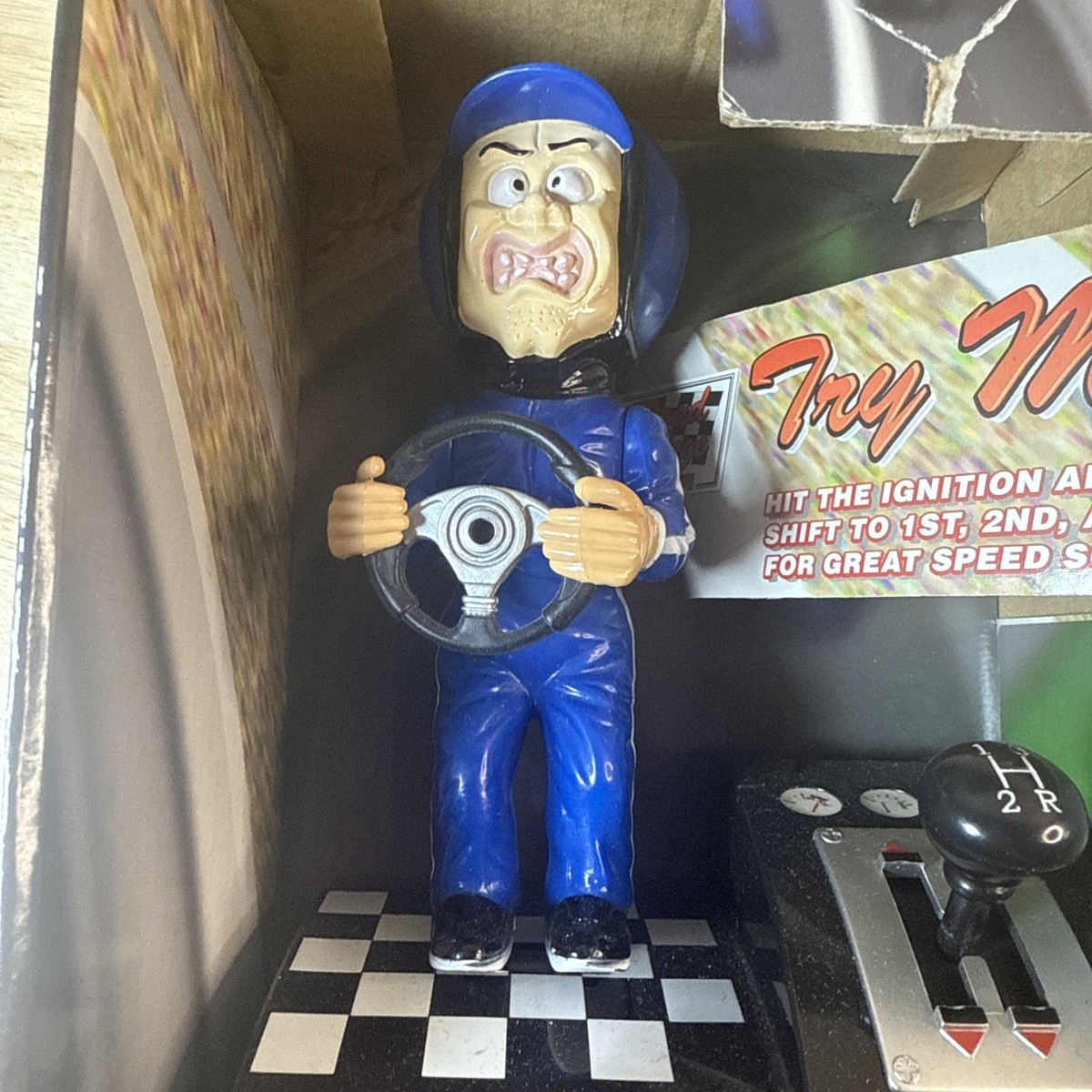 Brand New Rare Road Rage Racer Guy Driver W Lights Sounds & Action