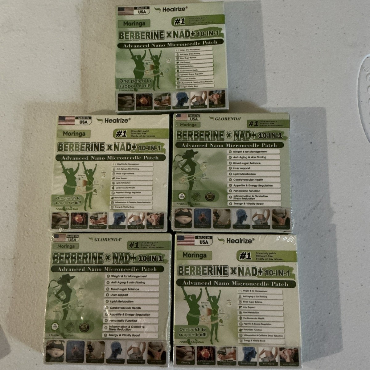 5 Moringa Berberine x NAD+ 10-in-1 Advanced Nano Microneedle Patch