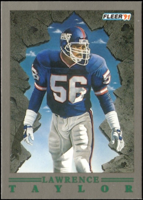 1991 FLEER PRO VISIONS #3 LAWRENCE TAYLOR GIANTS