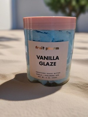 TRULY Fruit Pharm Smoothing Shave Butter VANILLA GLAZE 5oz/142g FULL SZ SEALED