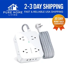 Surge Protector Power Strip with 12 Device Capacity and Smart Charging