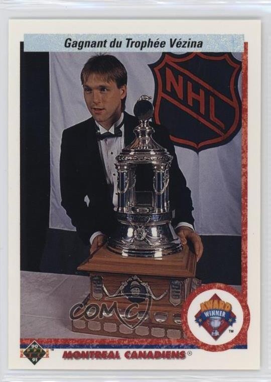 1990-91 Upper Deck Award Winners French Patrick Roy #207 HOF 0x3f