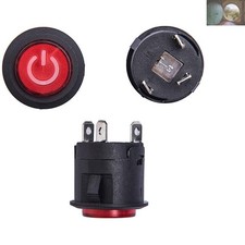 2PCS LED Push Button Power Switch for Kids Ride-On Cars - Reliable Replacement