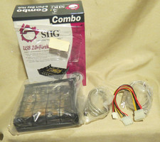 NEW Opened - SIIG FireWire Dual- 2 1394a Port Bay Hub 4USB model us2328