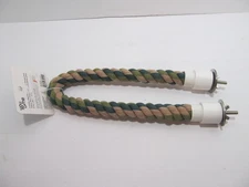 You & Me Bird 22" Rope Perch Green & Tan - NEW