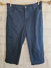 Gloria Vanderbilt Amanda All-Around Slimming Capri Blue Jeans size 14 Denim