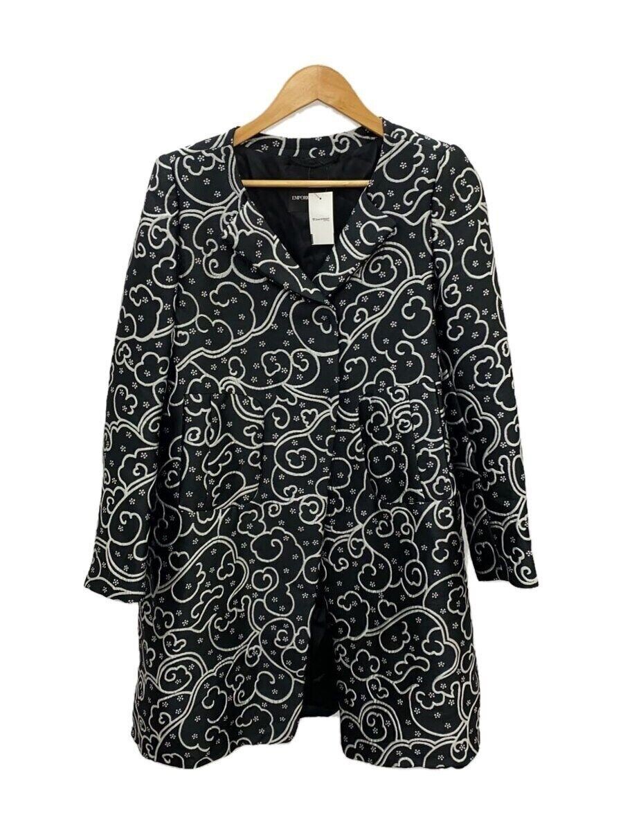 ALTRA Cappotto lungo EMPORIO ARMANI altro 40 poliestere nero fantasia totale floreale