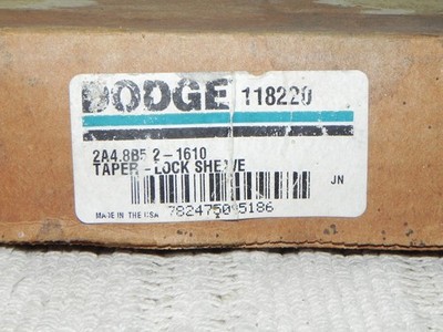 Dodge 2A4.8B52-1610 Taper-Lock 2-Groove V-Belt Sheave 118220,