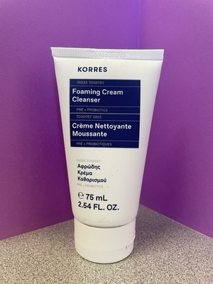 KORRES Greek Yoghurt Foaming Cream Cleanser * 2.54 oz/75 ML * Sealed * New